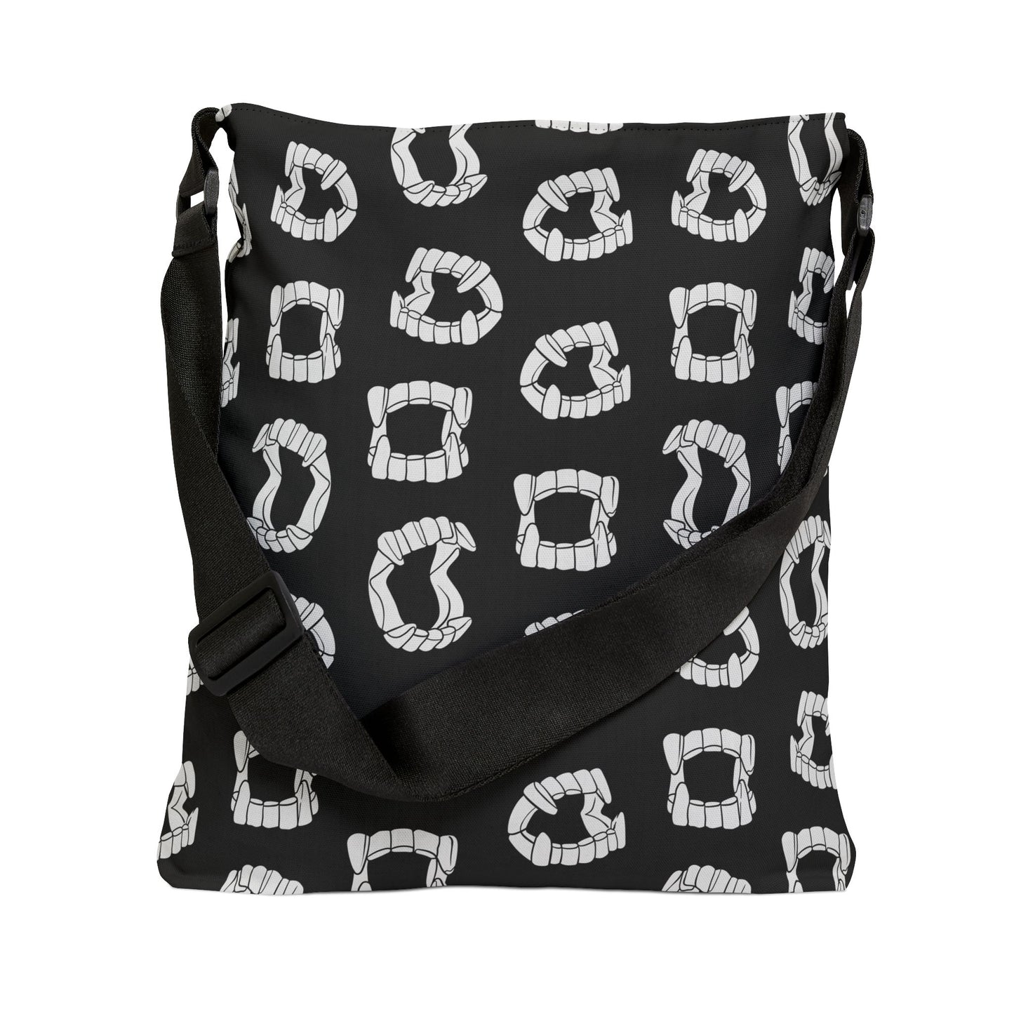 Vampire Teeth Adjustable Tote Bag