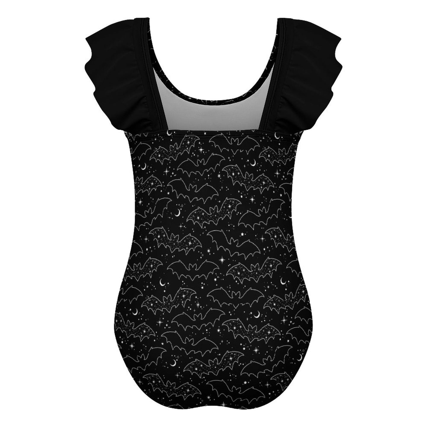 Celestial Bat Ruffle Swim Suit (Kids) - PRE ORDER