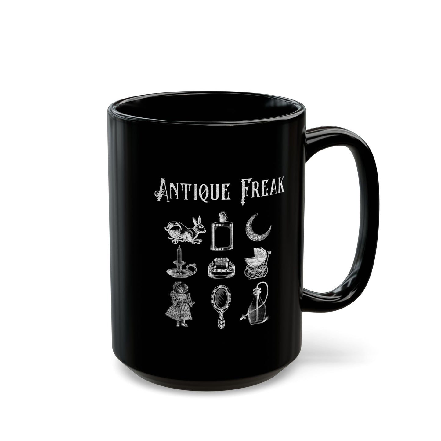 Antique Freak Black Mug (Multi Sizes: 11oz, 15oz)