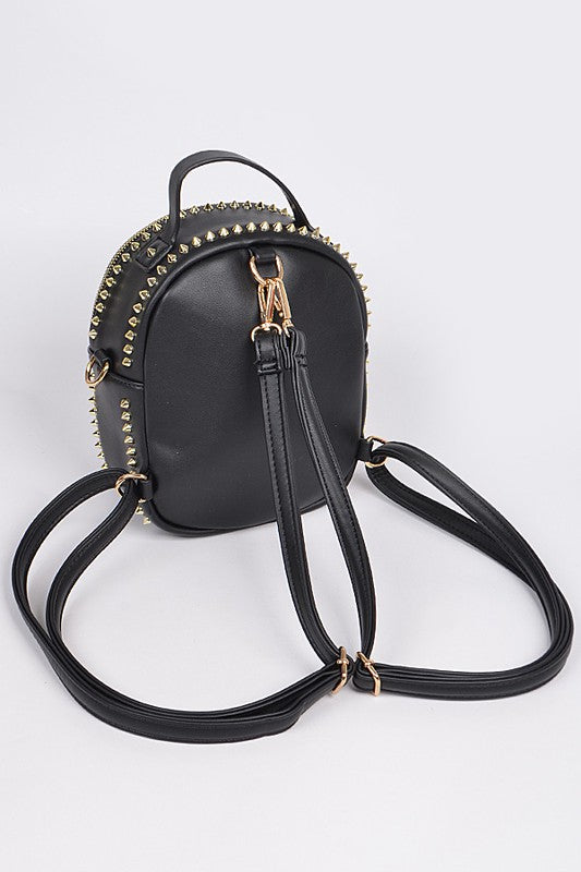 Dead of Night Mini Backpack in Black/Gold