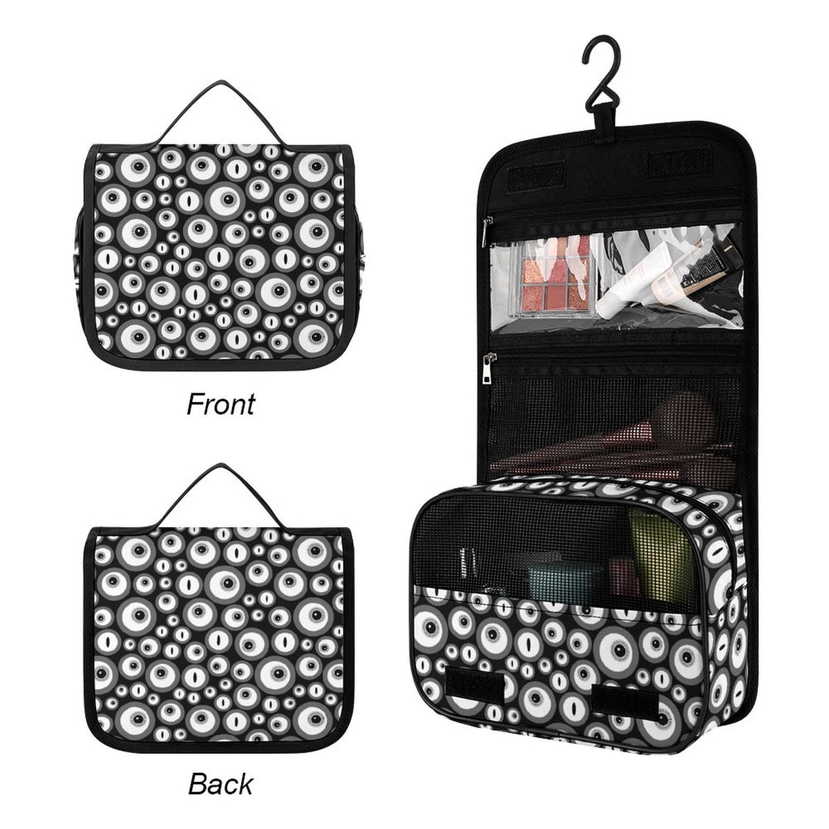 Creepy Eyes Hanging Toiletry Bag - PRE ORDER