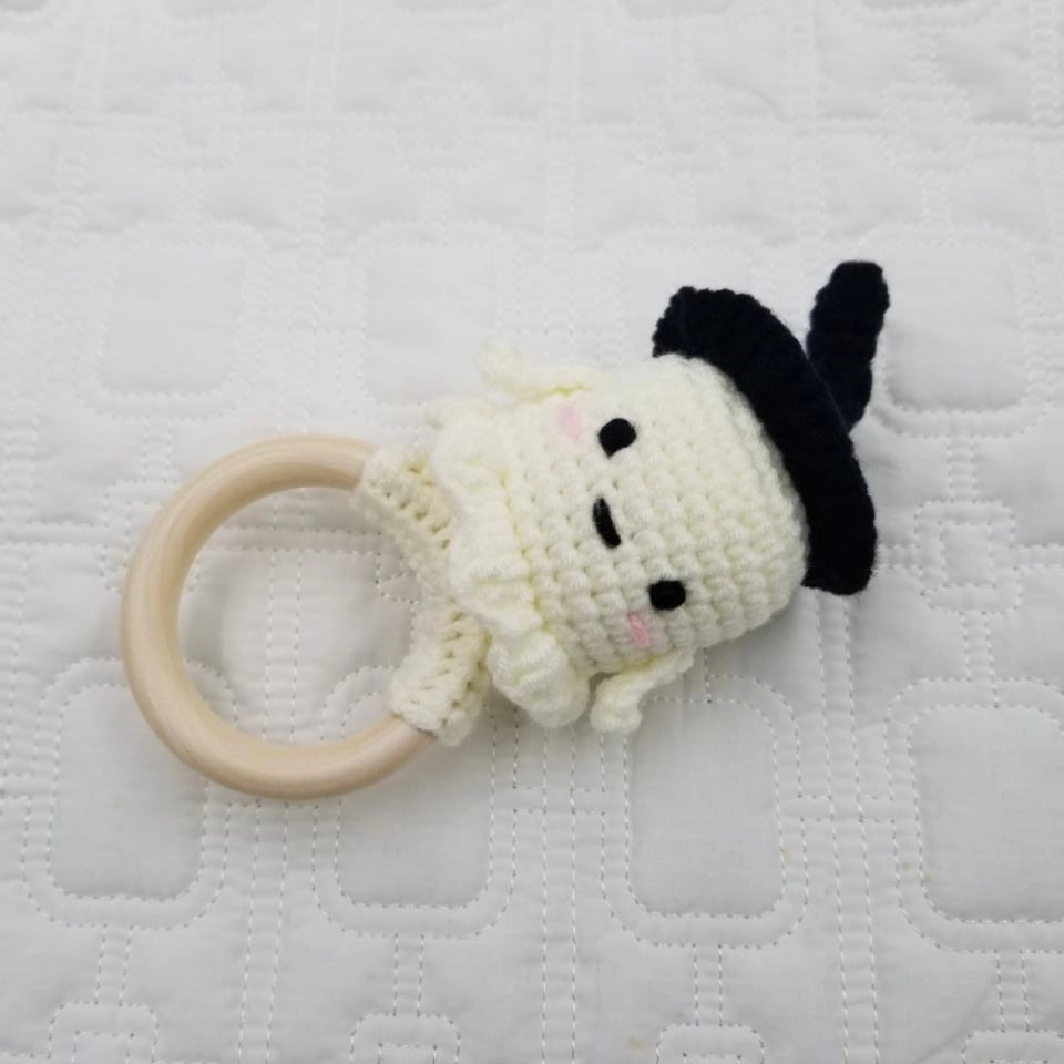 Witch Ghost Crochet Rattle Teether
