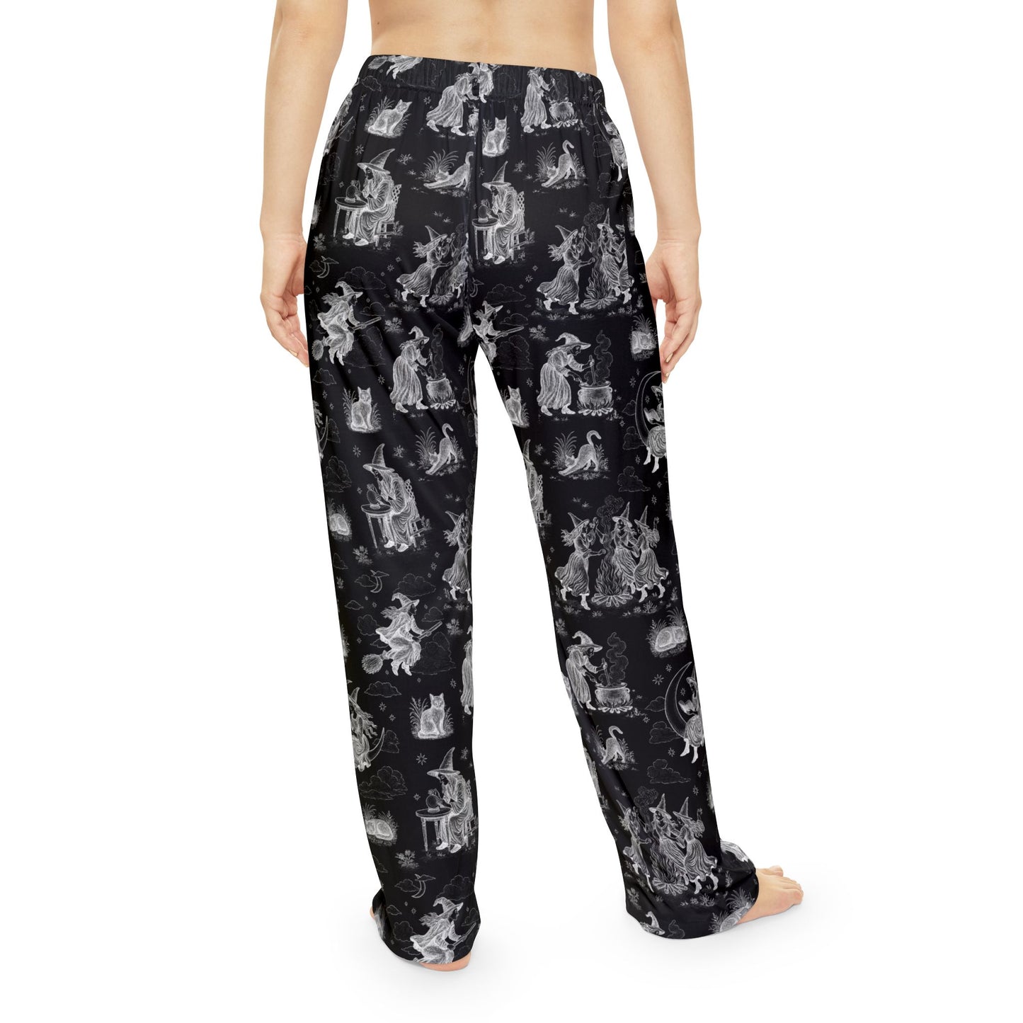 Witchy Toile Pajama Pants in Black/White (Adults)