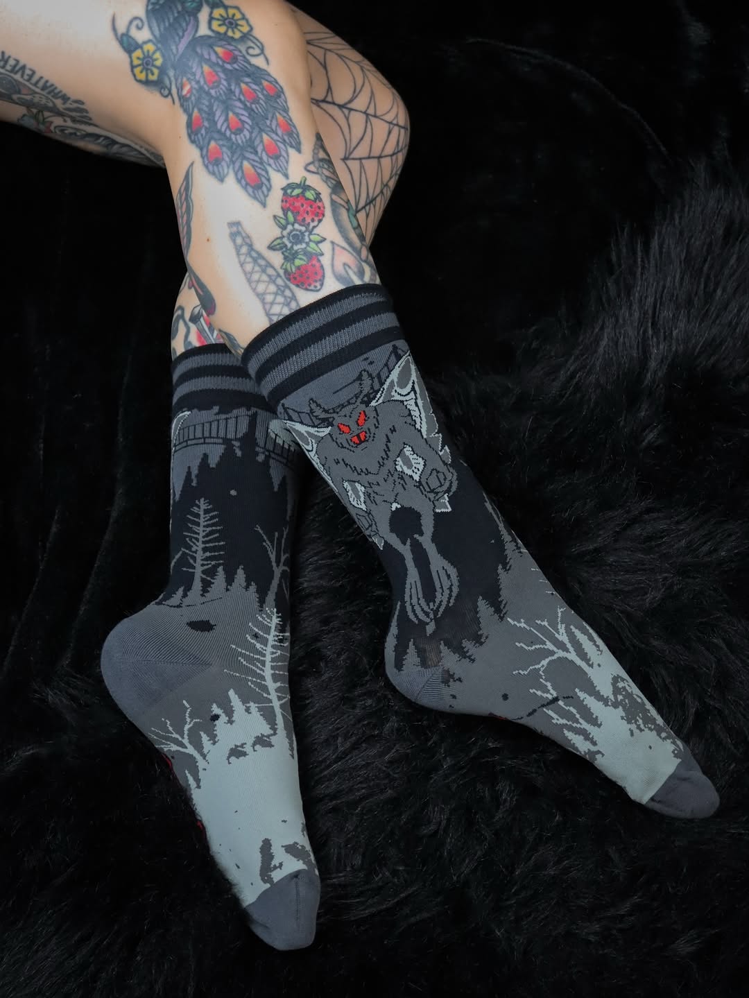 Mothman Crew Socks