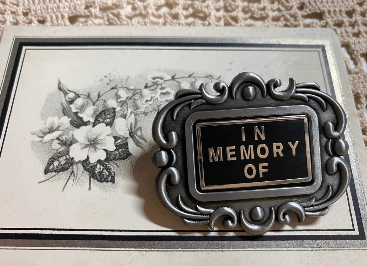 In Memory Of Brooch