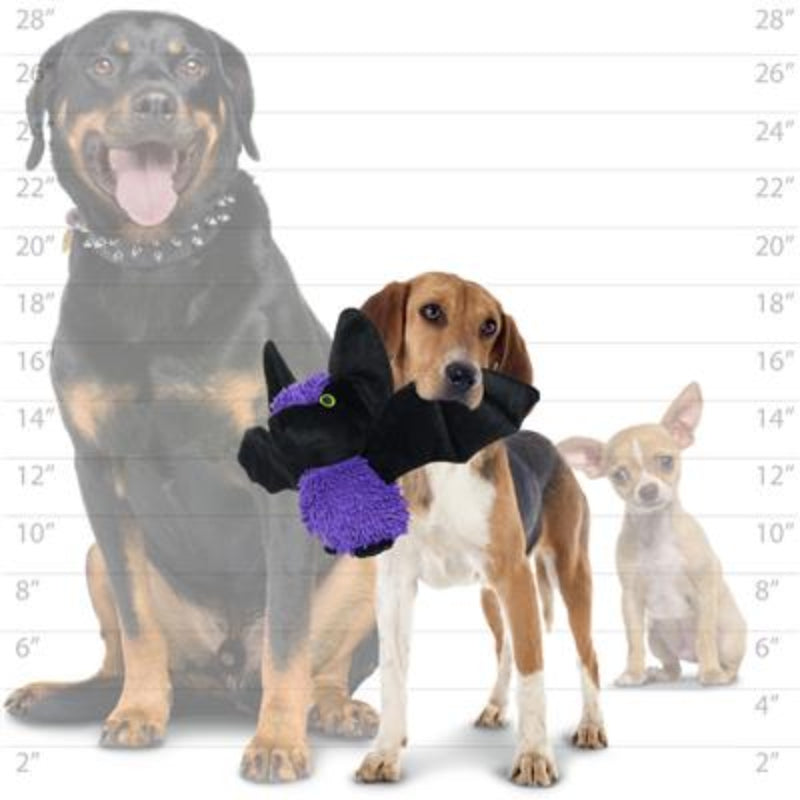 Mighty Microfiber Halloween Purple Bat Ball Durable Dog Toy