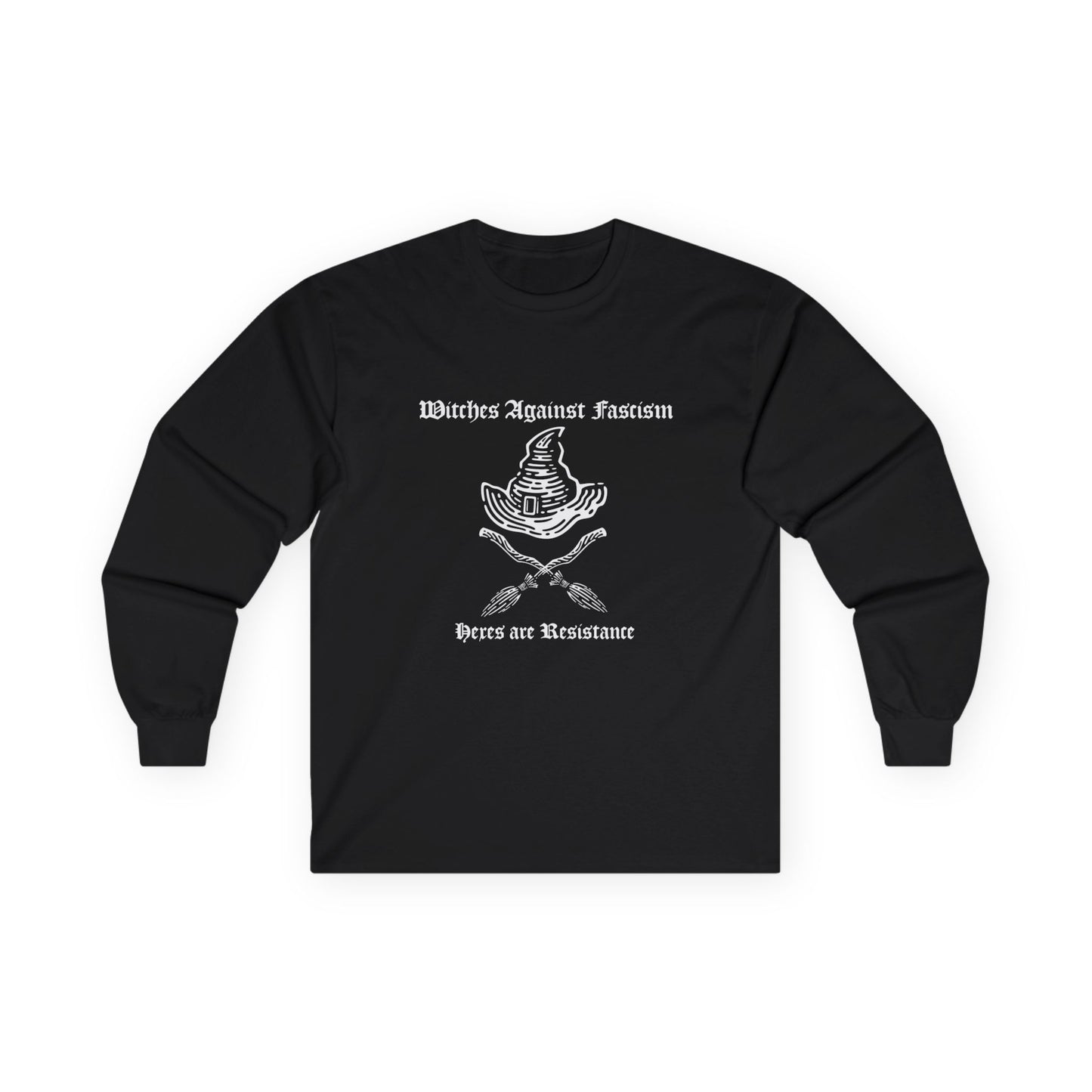 Witches Against Fascism Long Sleeve Tee (Adults)