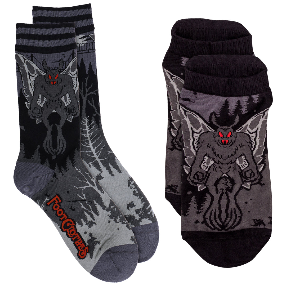 Mothman Ankle and Crew Sock Pack | 2 Designs