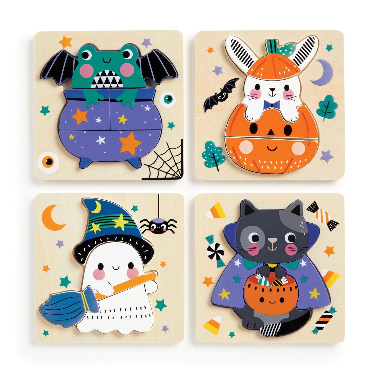 Spooky Friends Wooden Puzzle