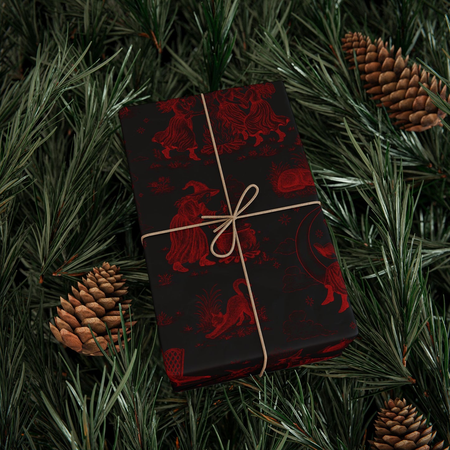Witchy Toile Wrapping Paper