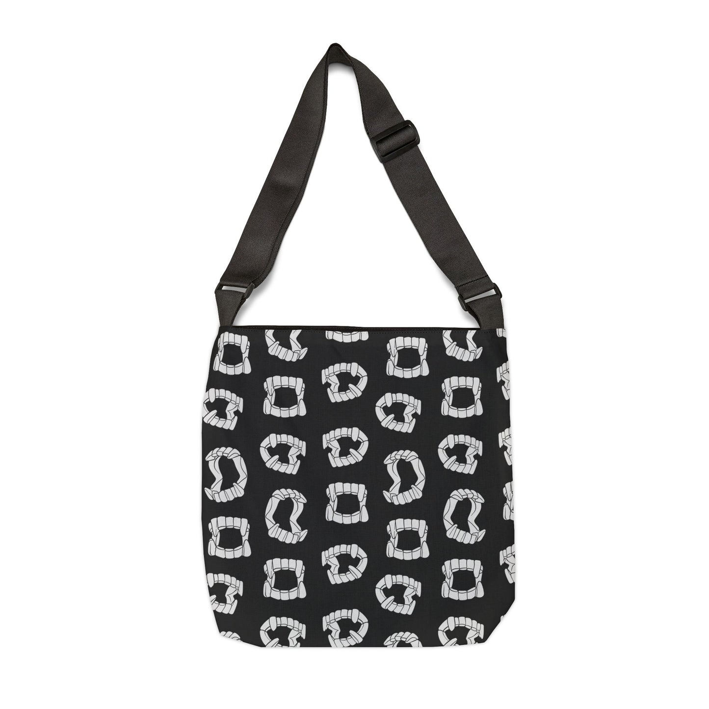 Vampire Teeth Adjustable Tote Bag