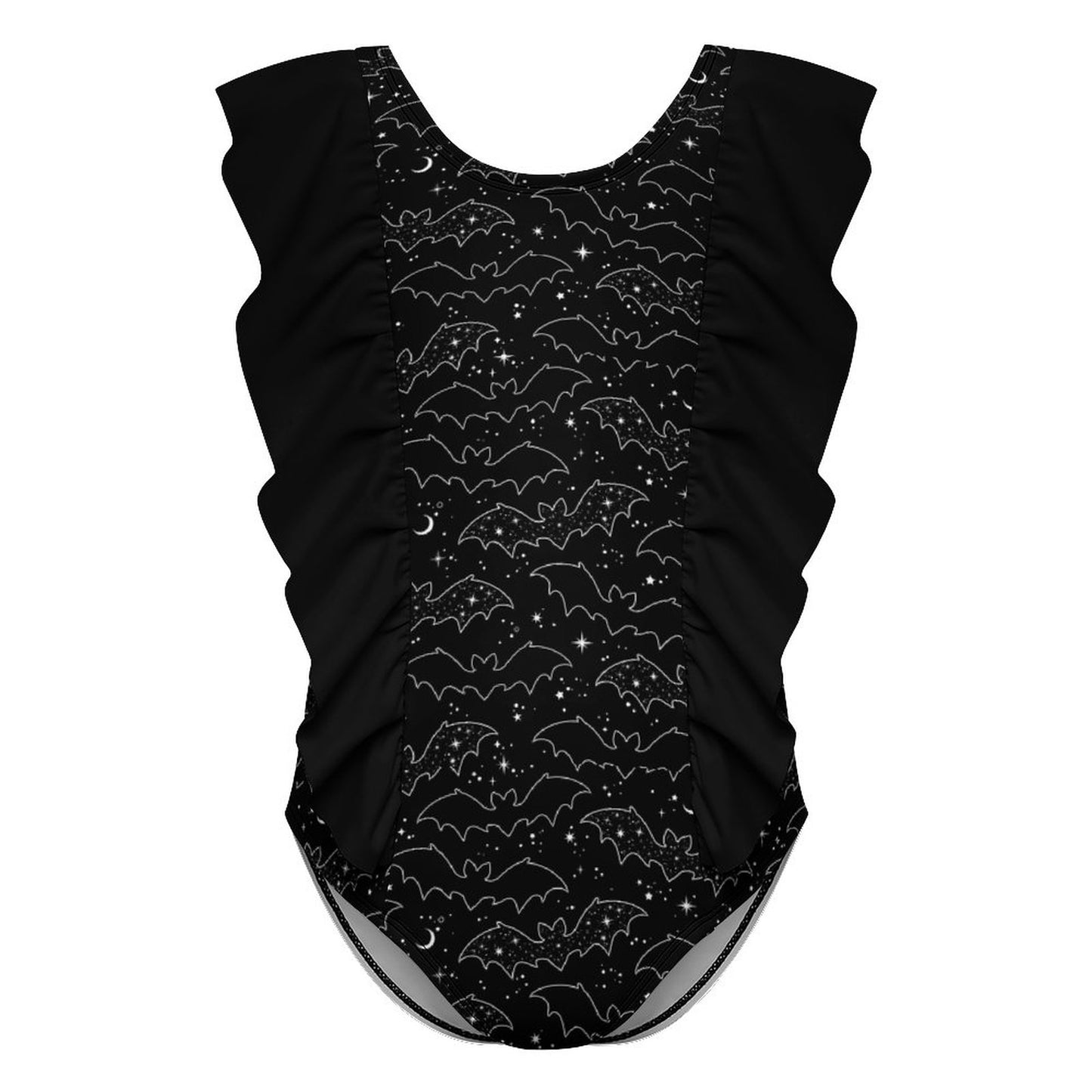 Celestial Bat Ruffle Swim Suit (Kids) - PRE ORDER