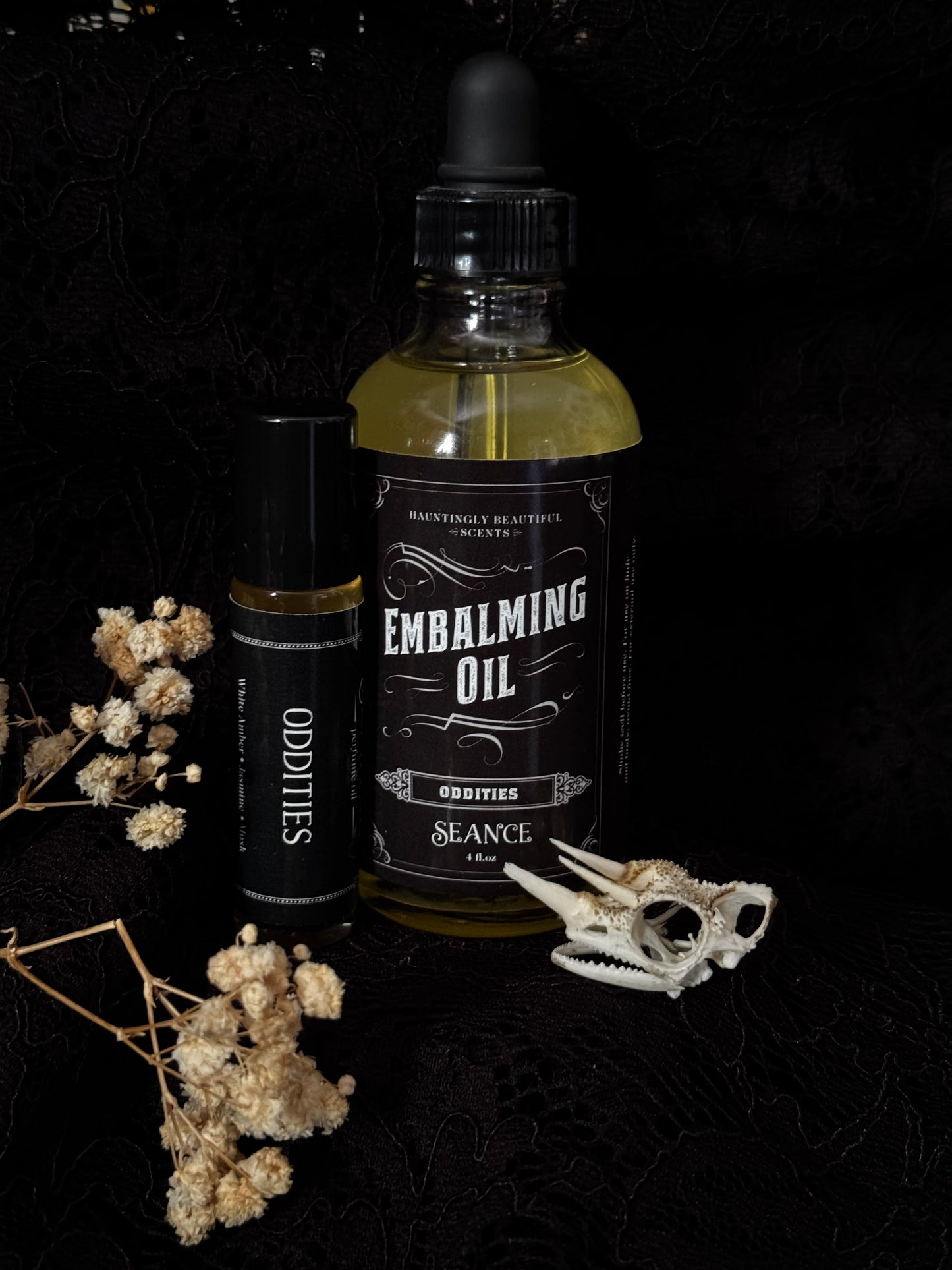 Oddities  - Embalming Lotion Oil - (amber, incense, jasmine)
