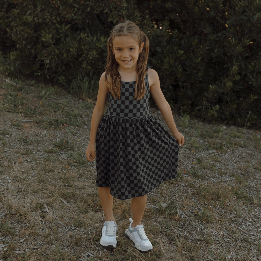 Stealth Checker Dress