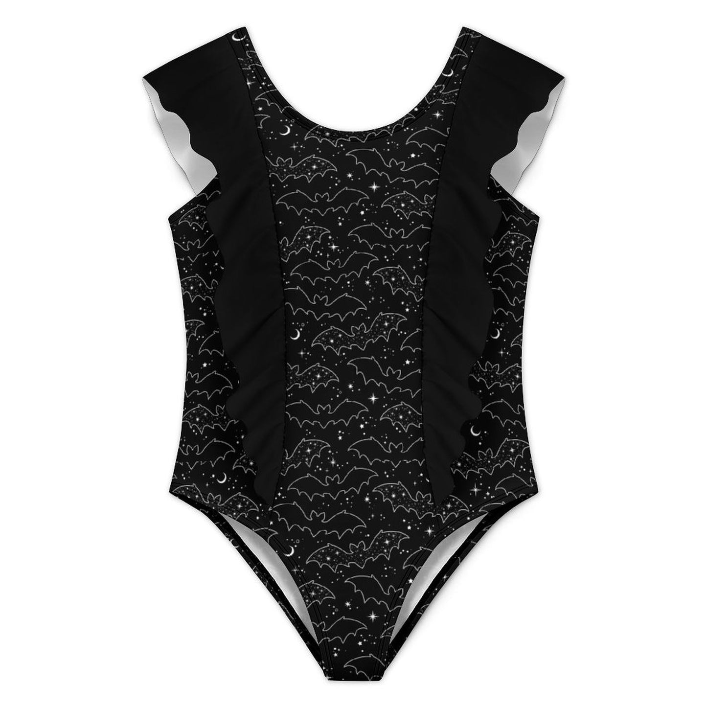 Celestial Bat Ruffle Swim Suit (Kids) - PRE ORDER