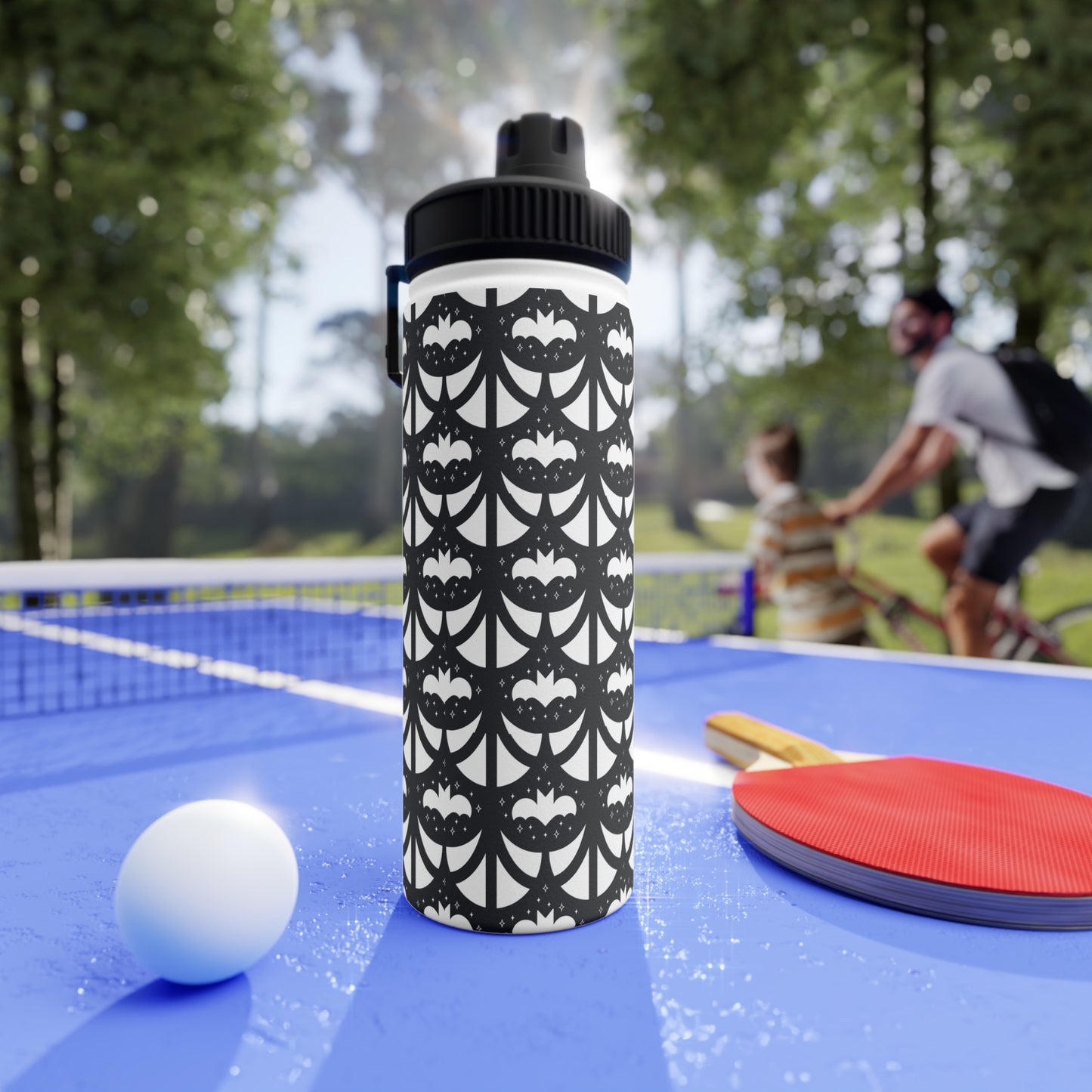 Geo Bats Stainless Steel Water Bottle (3 Sizes Available)