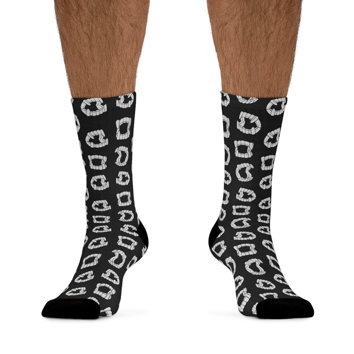 Vampire Teeth Recycled Poly Socks (Adults)
