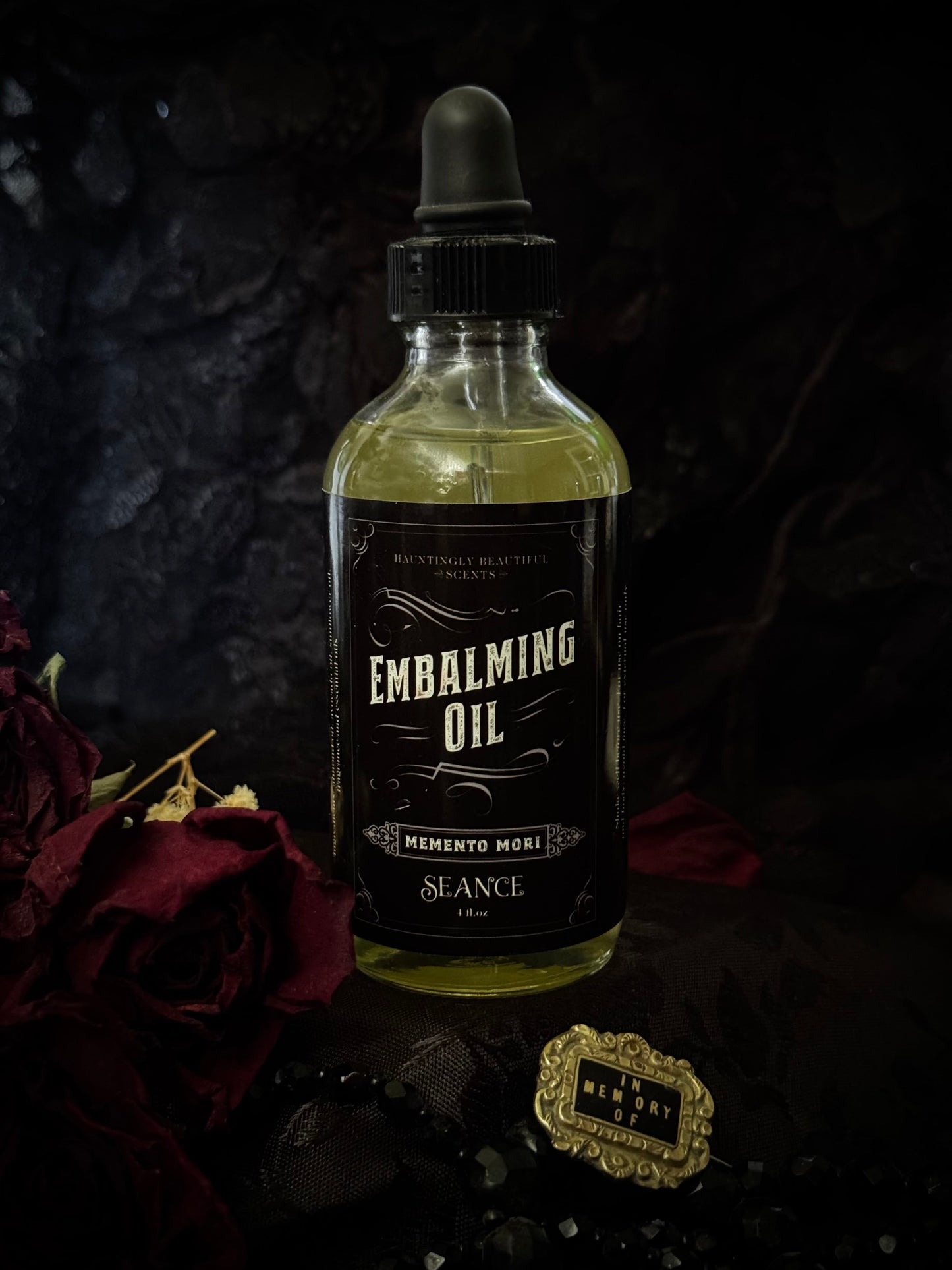 Memento Mori - Embalming Lotion Oil - (rose, incense)