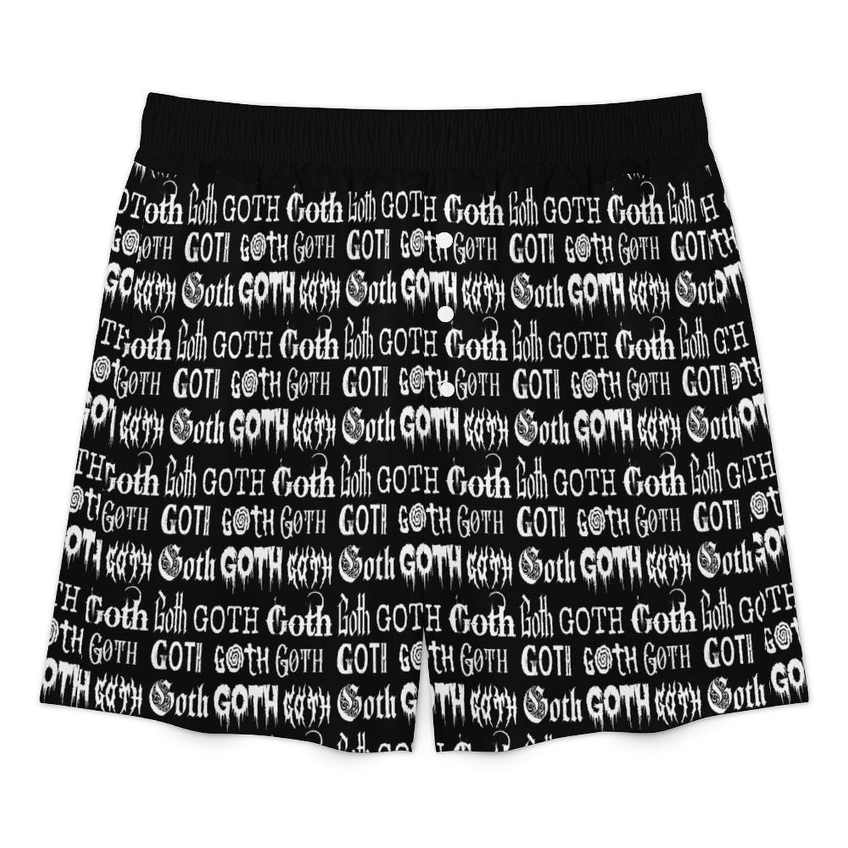 Goth Satin Pajama Shorts (Adults) - PRE ORDER
