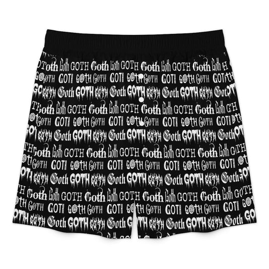 Goth Satin Pajama Shorts (Adults) - PRE ORDER