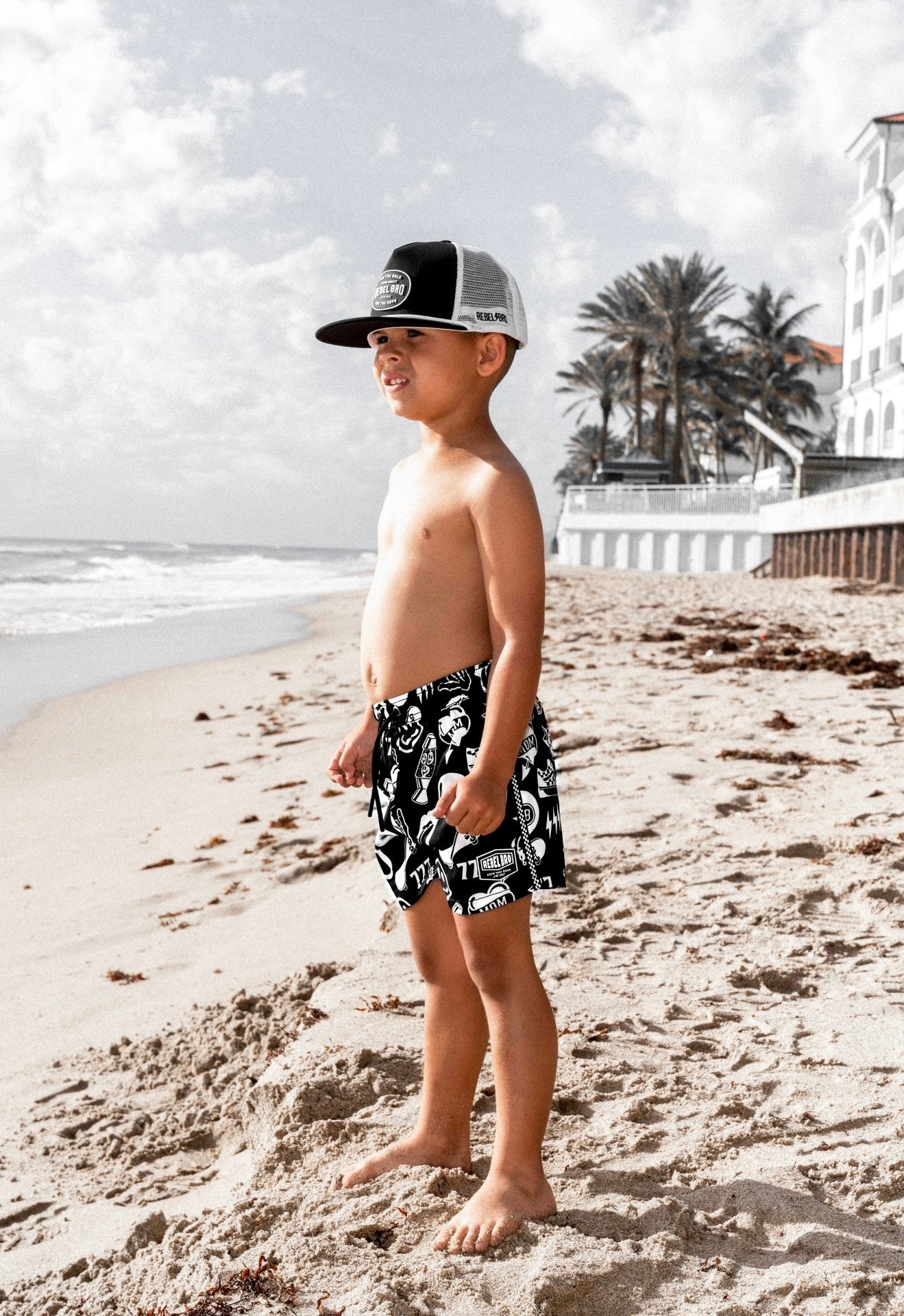 Hybrid Swim Trunks in Cool Kid [Midnight Edition]