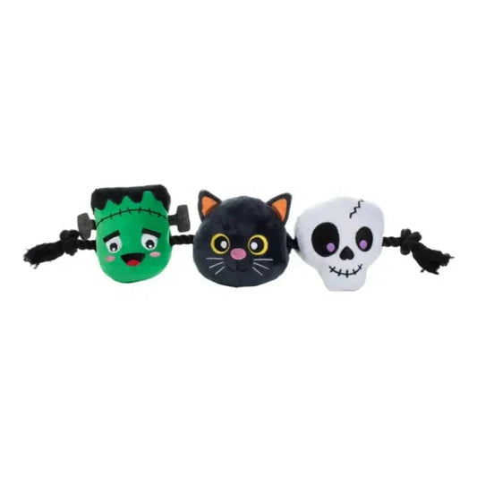Halloween My Boo Crew Plush Squeak Rope Tug Dog Toy Set