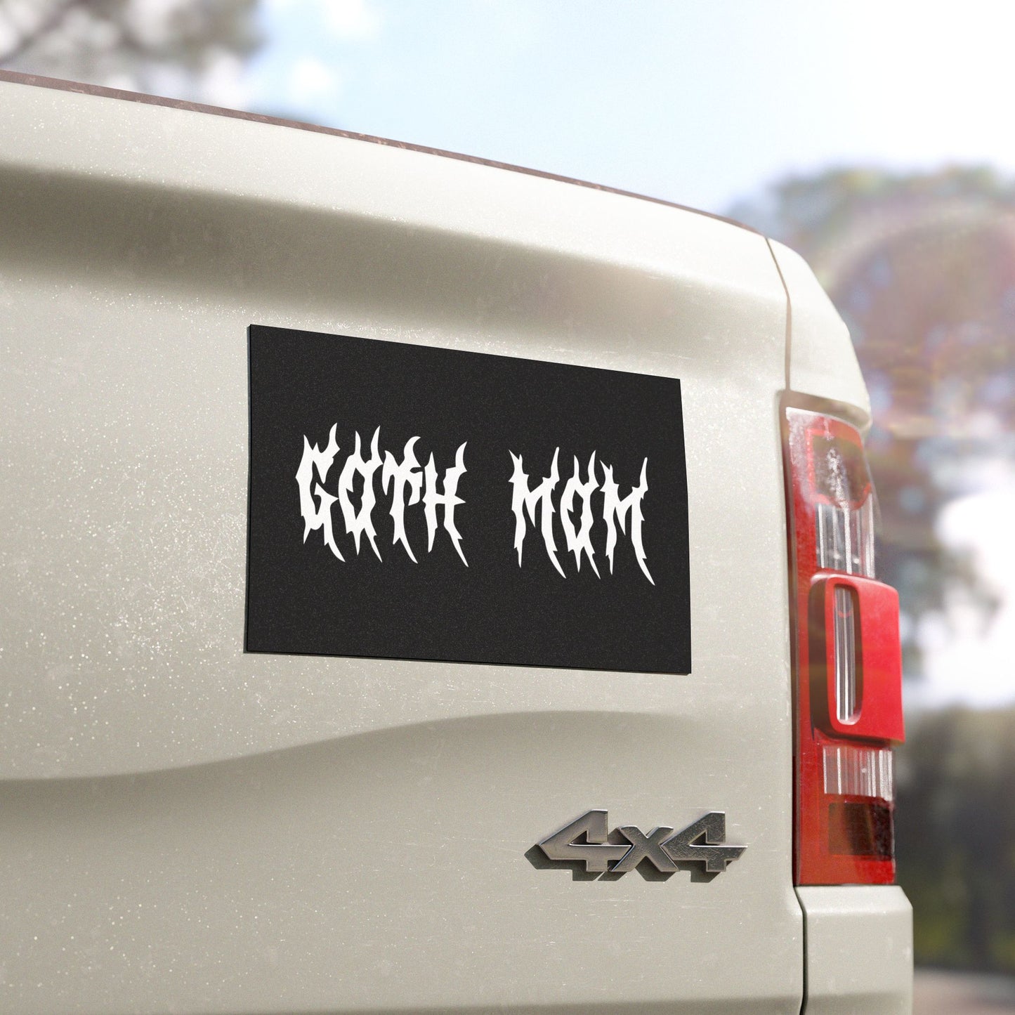 Goth Mom Doom Car Magnet