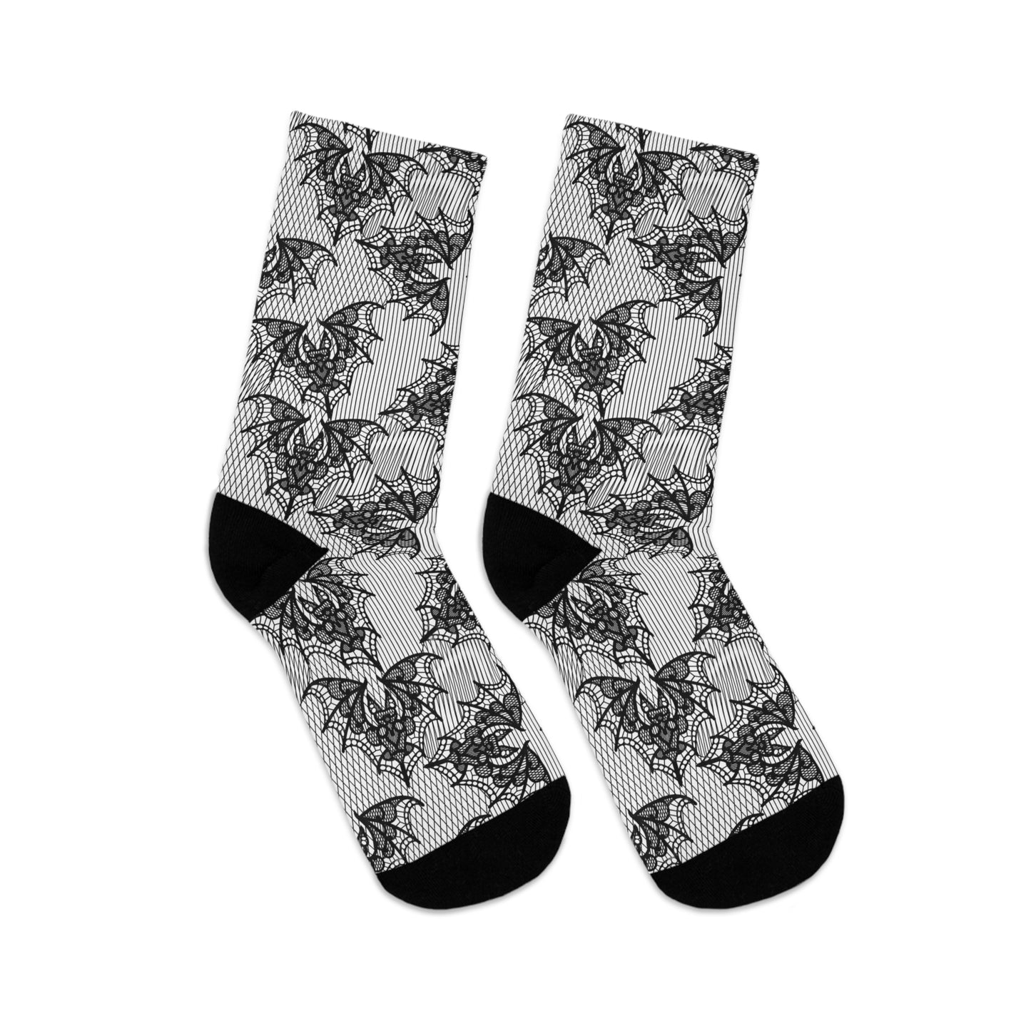 Lace Bat Recycled Poly Socks