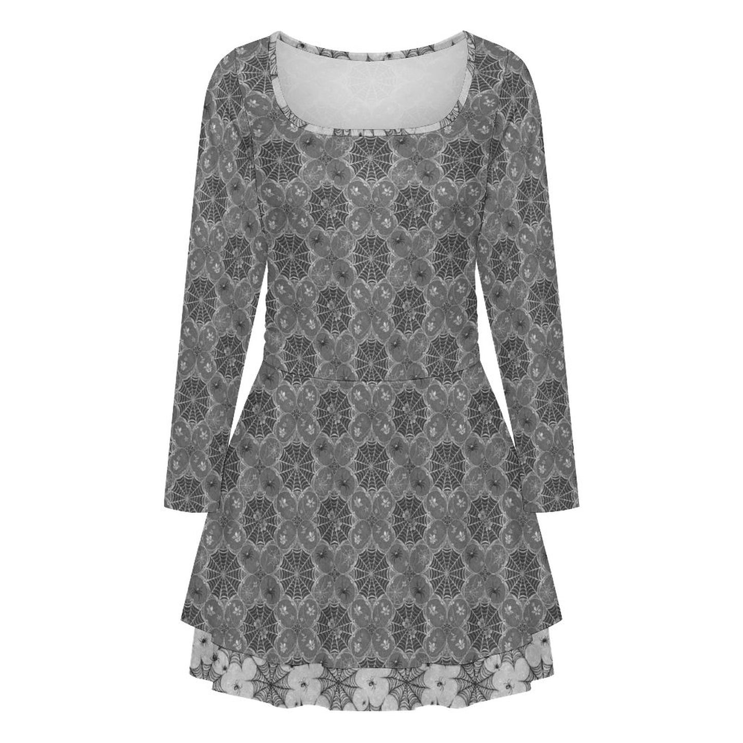 Lacey Spiders Ruffle Mini Dress (Adults) - PRE ORDER