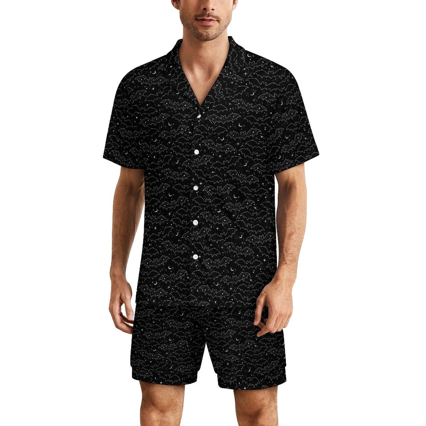 Celestial Bat Button Down Pajama Set (Adults) - PRE ORDER