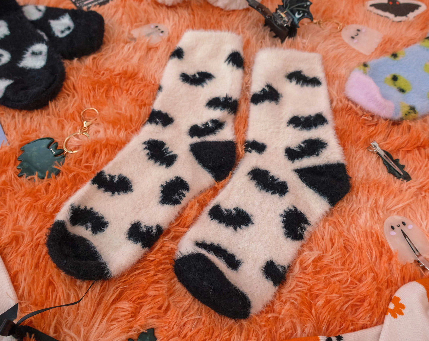 Fuzzy Bat Socks (Adults)