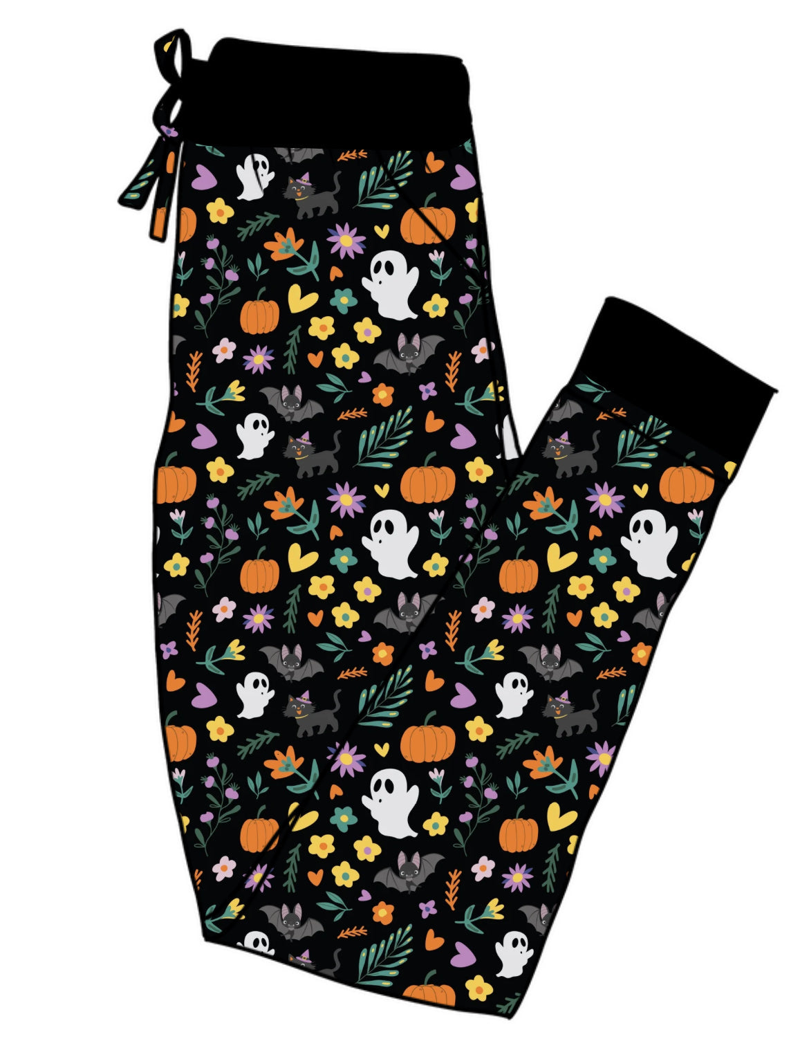 Halloween BOOquet Adult Bamboo Joggers Pajamas