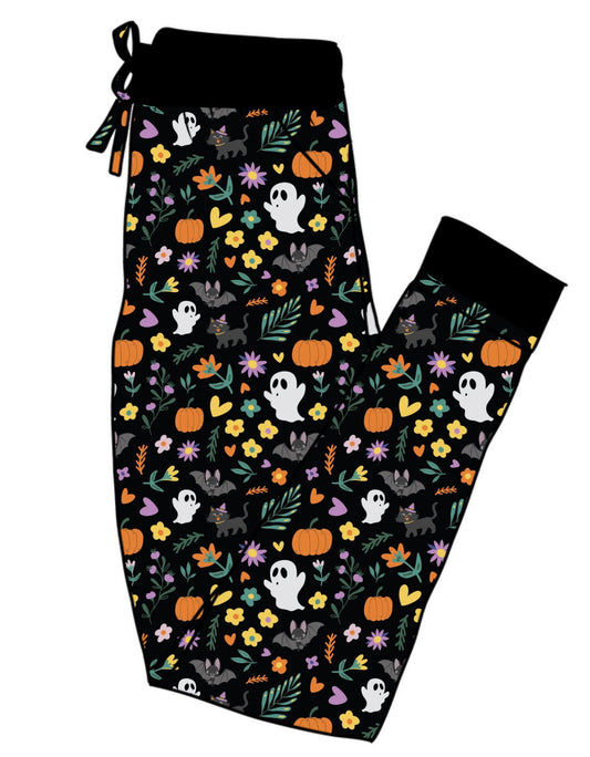 Halloween BOOquet Adult Bamboo Joggers Pajamas