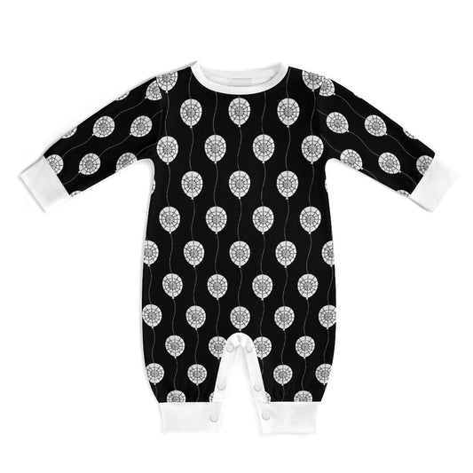Spiderweb Party Cotton Long Sleeve Baby Romper - PRE ORDER