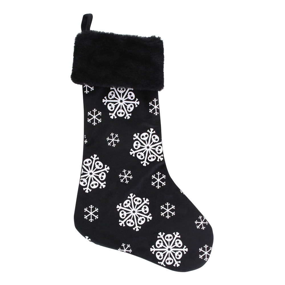 Creepy Skull Snowflake Stocking