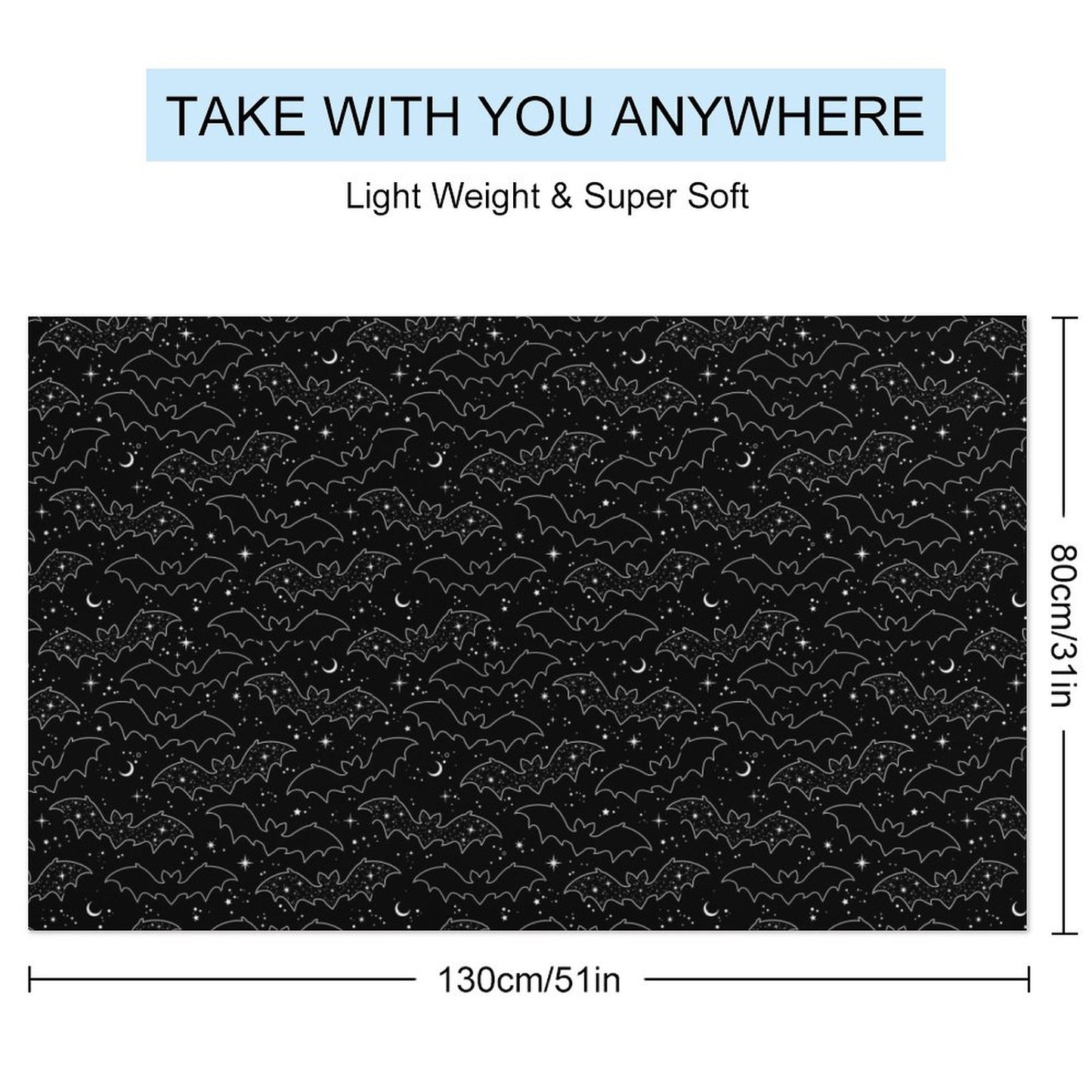 Celestial Bats Beach Towel