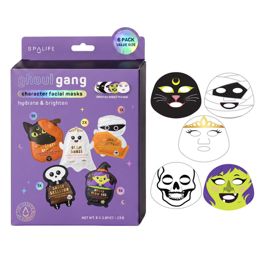 Halloween Sheet Masks- Ghoul Hang 6 Pack