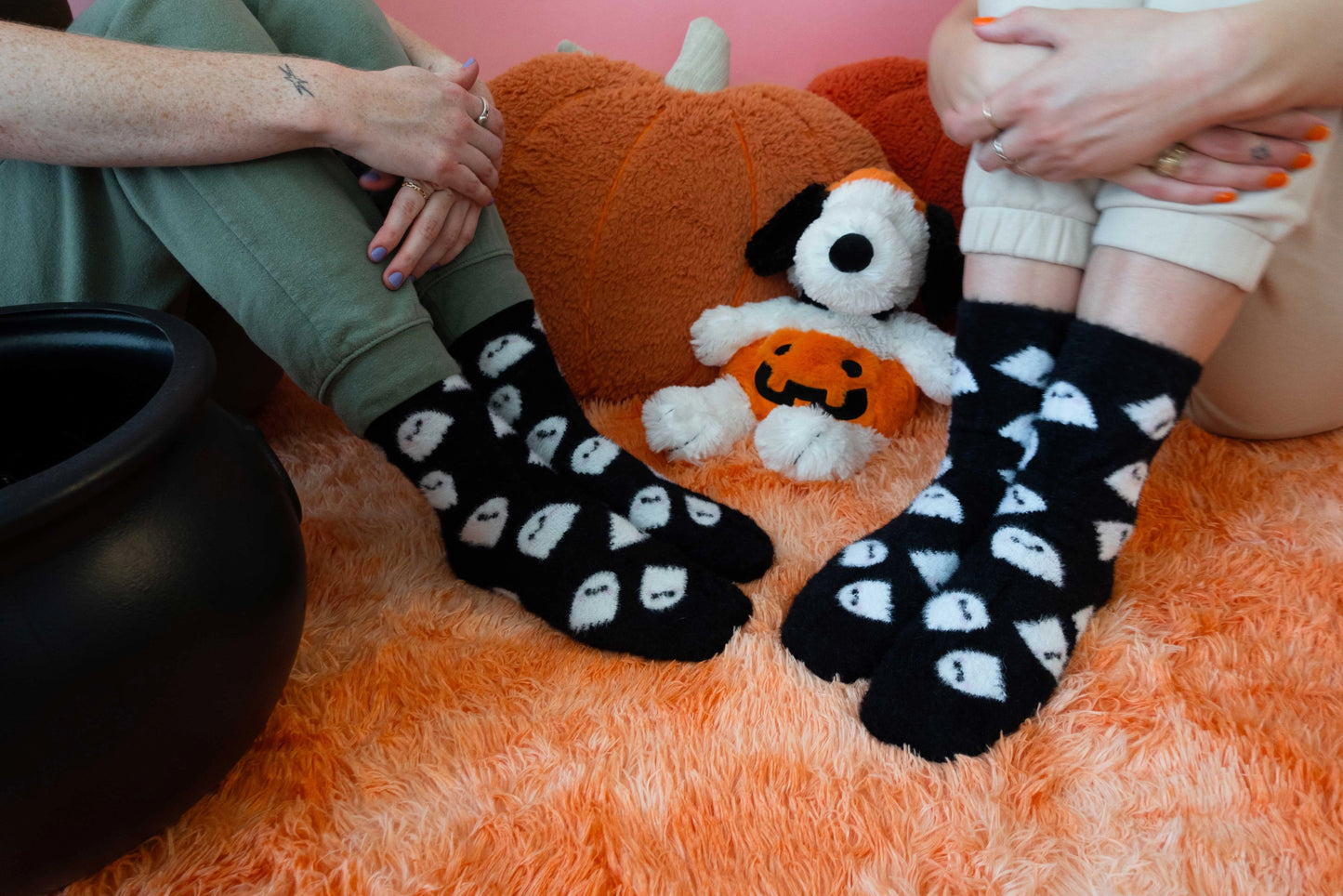 Fuzzy Ghost Socks (Adults)