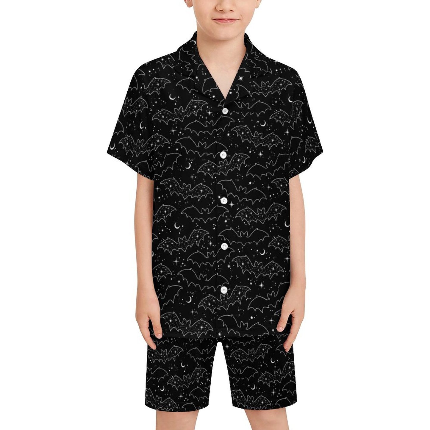 Celestial Bat Button Down PJs (Kids) - PRE ORDER