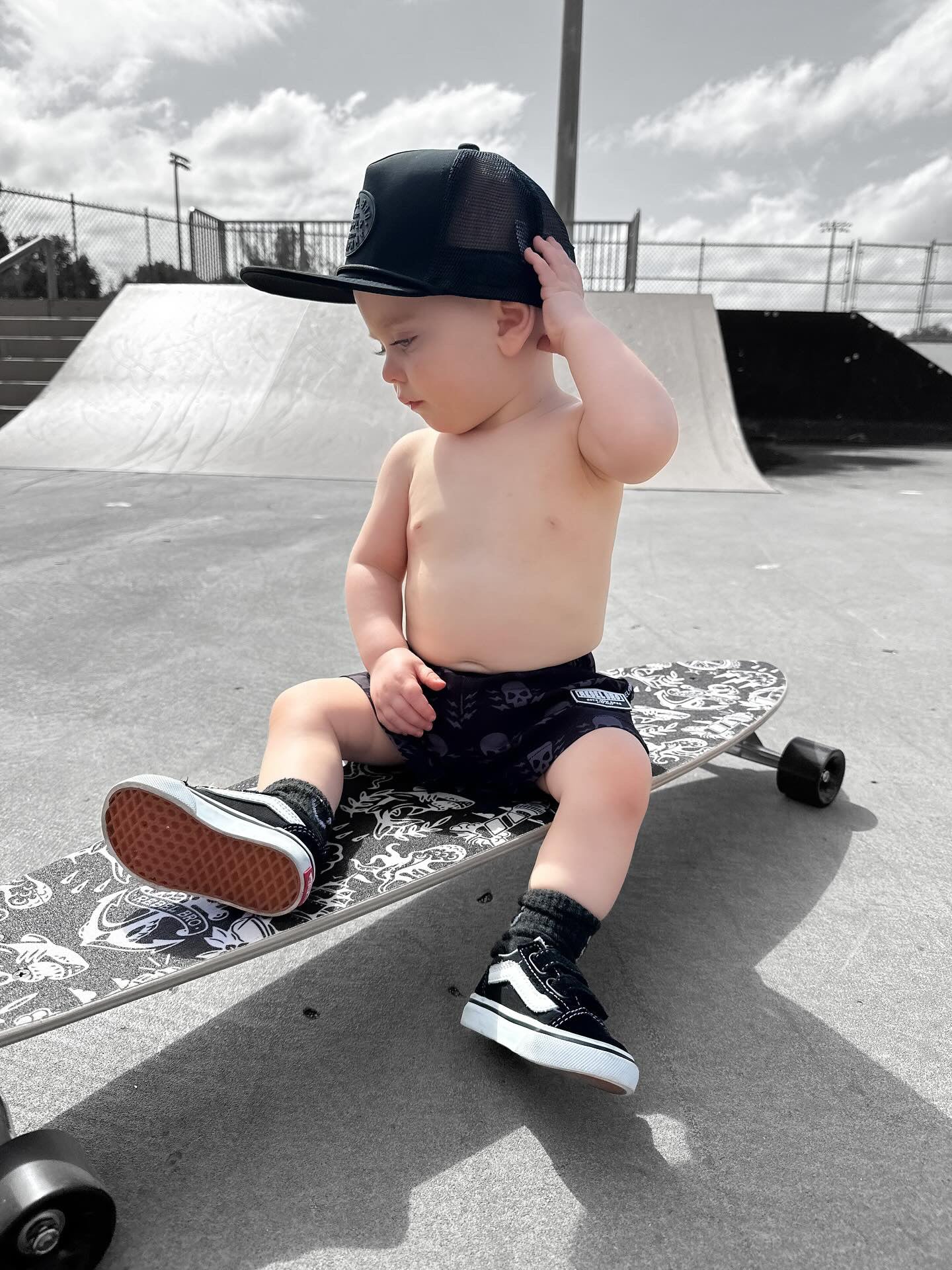 Hybrid Swim Trunks in Thunderstruck