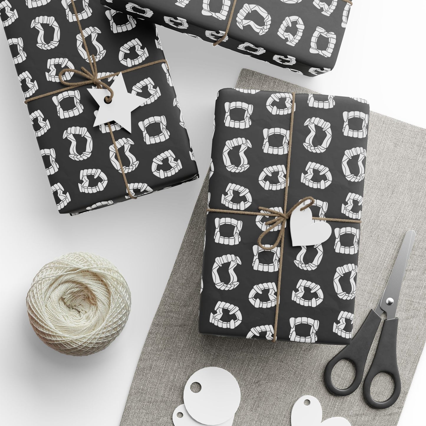 Vampire Teeth Wrapping Paper