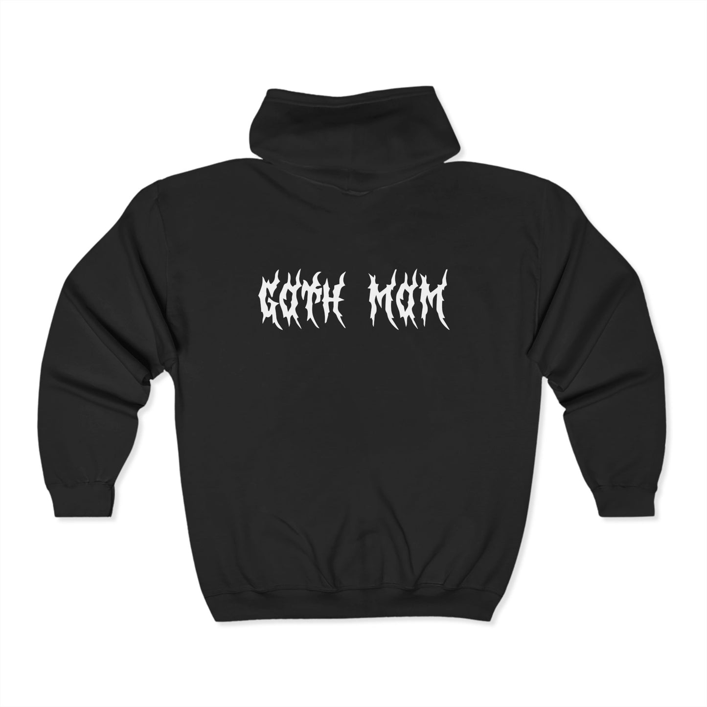 Goth Mom Doom Zip-Up Hoodie Sweatshirt (Adults)