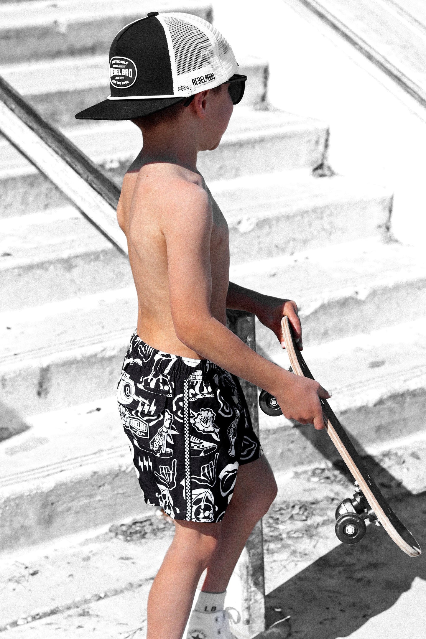 Hybrid Swim Trunks in Cool Kid [Midnight Edition]