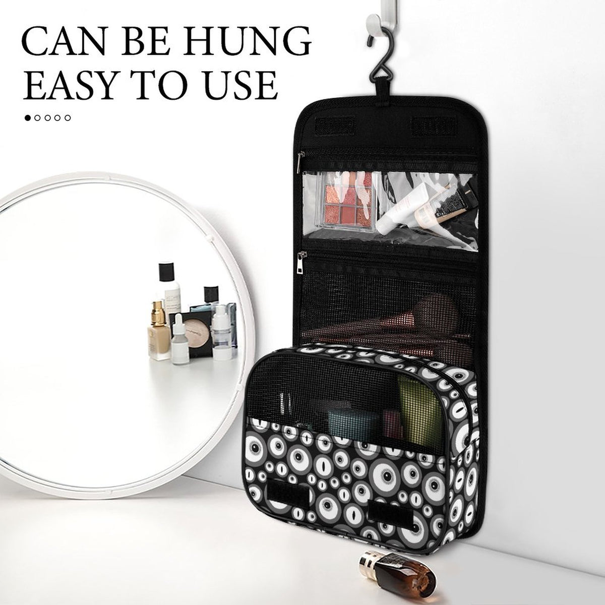 Creepy Eyes Hanging Toiletry Bag - PRE ORDER