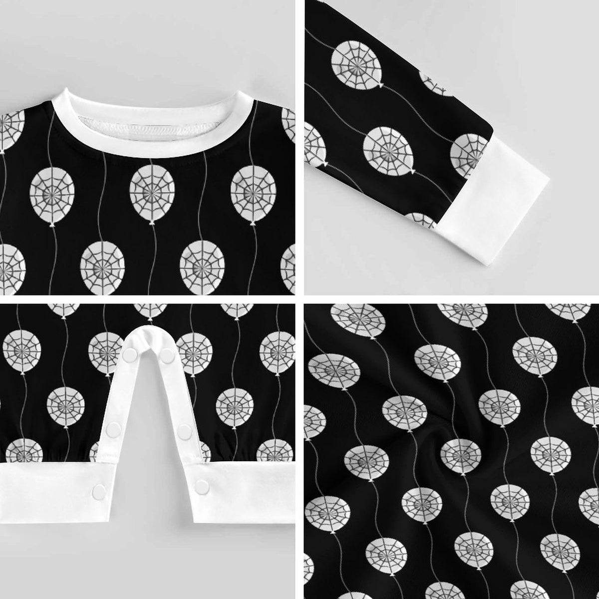 Spiderweb Party Cotton Long Sleeve Baby Romper - PRE ORDER