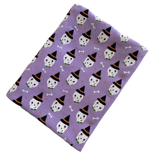 Spooky Skeleton Waffle Swaddle Blanket (Babies/Toddlers)