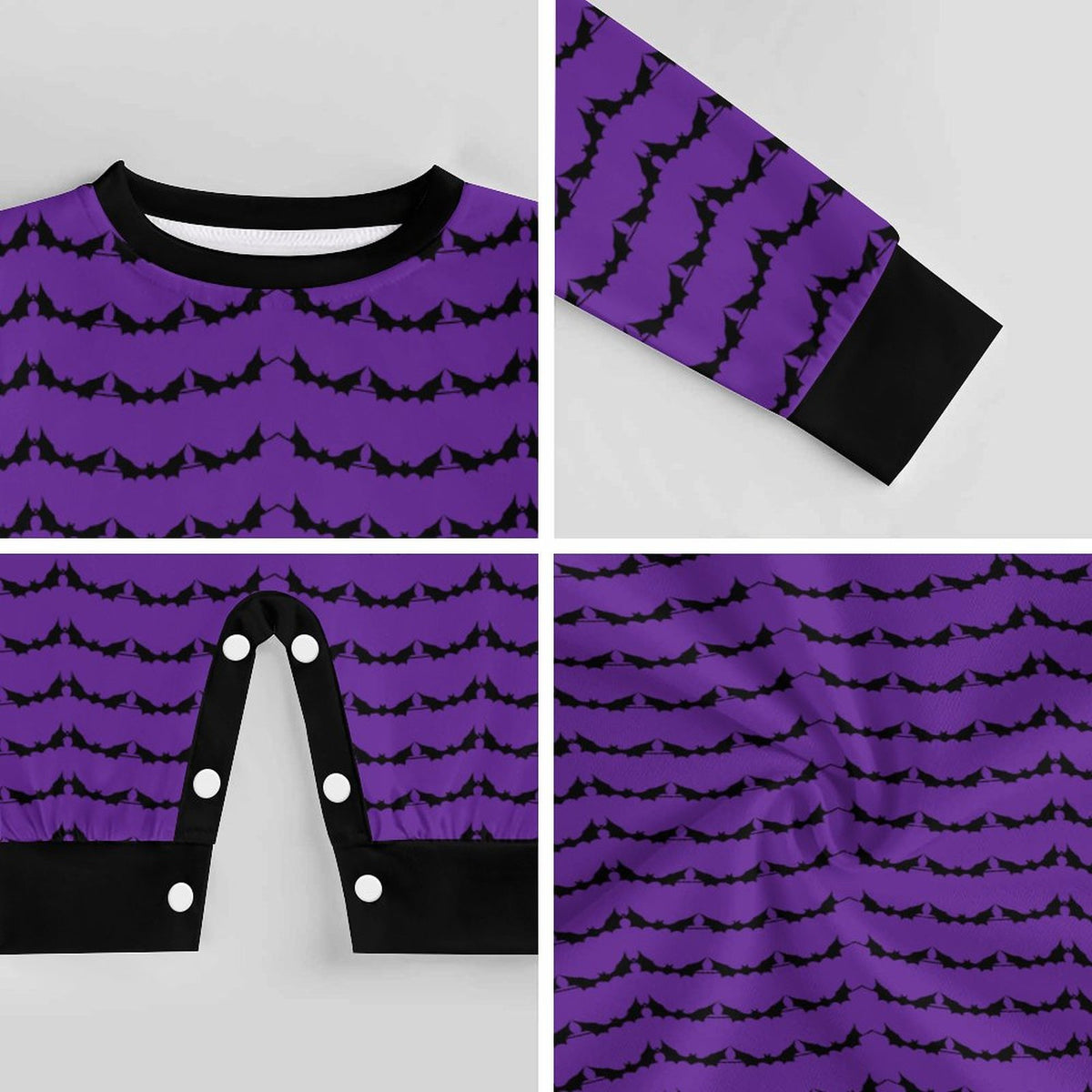 Bat Banner Cotton Long Sleeve Baby Romper - PRE ORDER