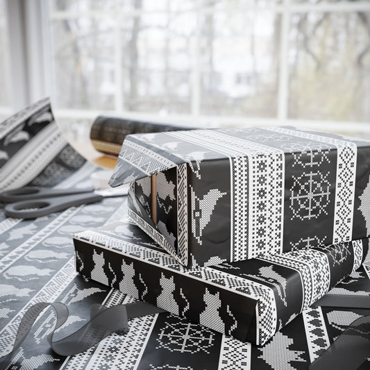 Spooky Fair Isle Wrapping Paper