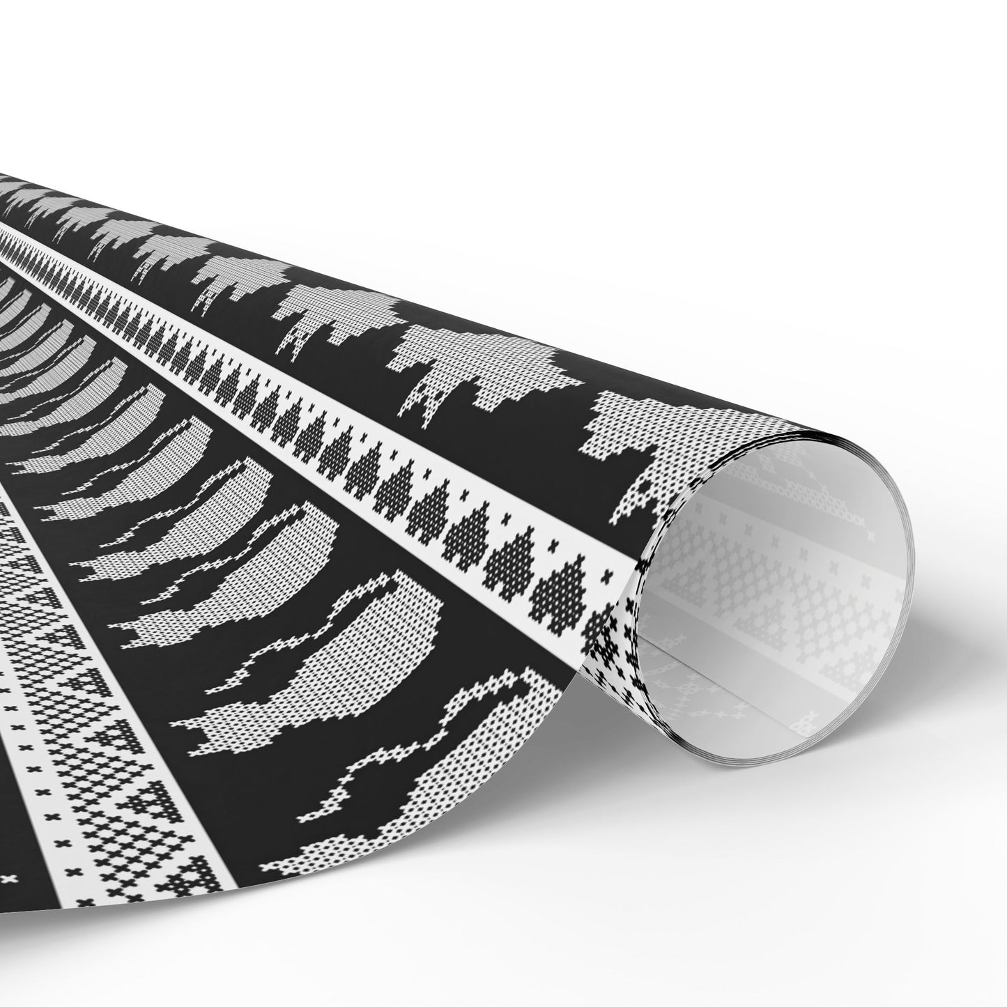 Spooky Fair Isle Wrapping Paper