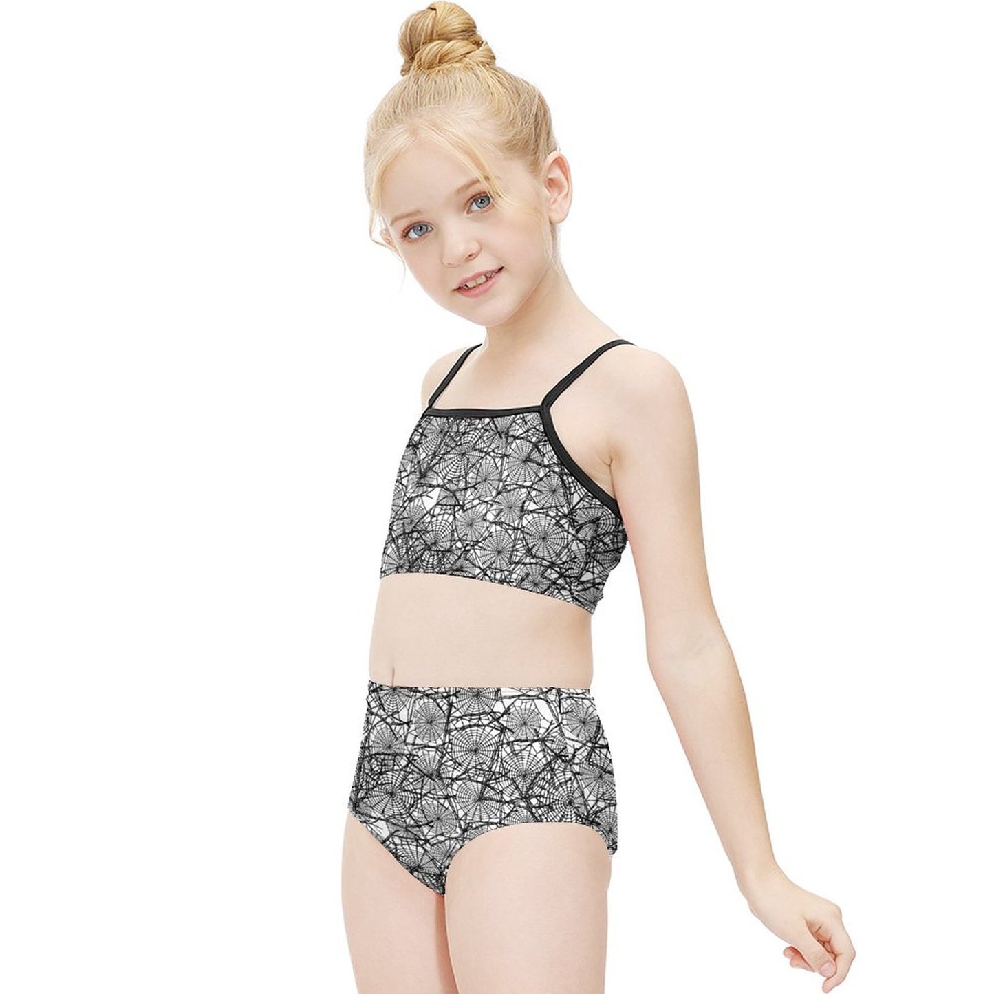 Abstract Web Two Piece Swimsuit (Kids) - PRE ORDER